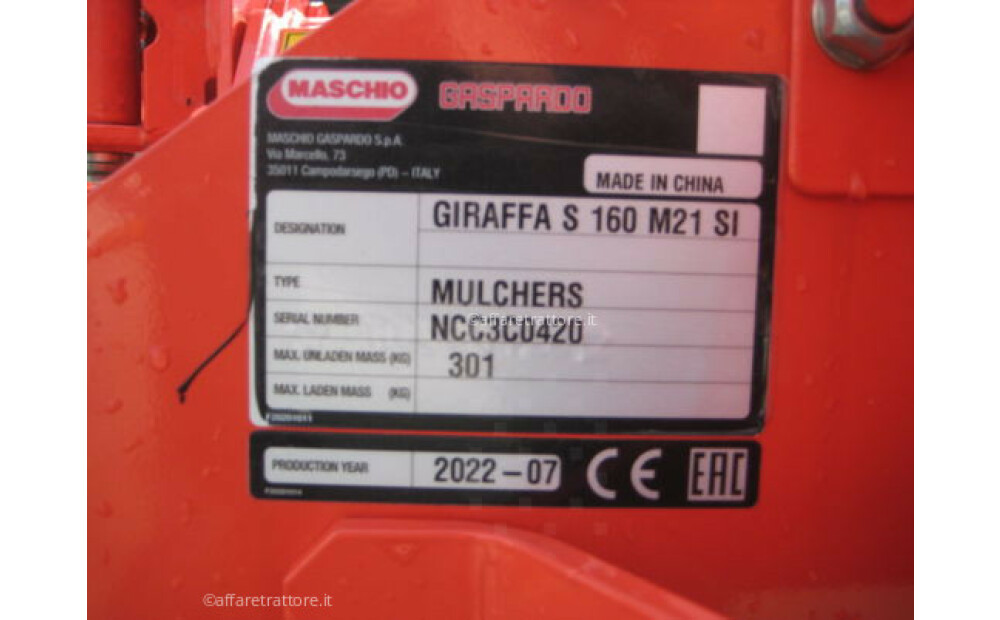 Maschio GIRAFFA 160 SI Neu - 11