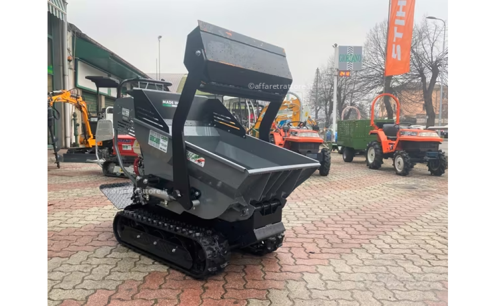 GIOR 600 Motocarriola Cingolata Cassone Dumper con Pala Autocaricante - Ribaltamento Idraulico - Totalmente Idrostatica Nuovo - 4