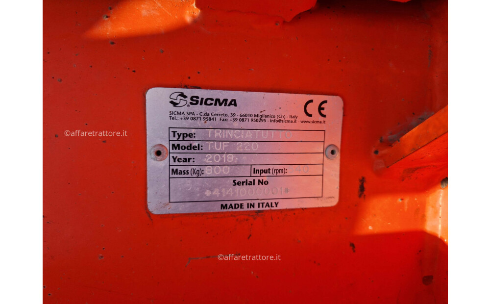 Sicma TUF 220 TRINCIATUTTO Gebraucht - 2