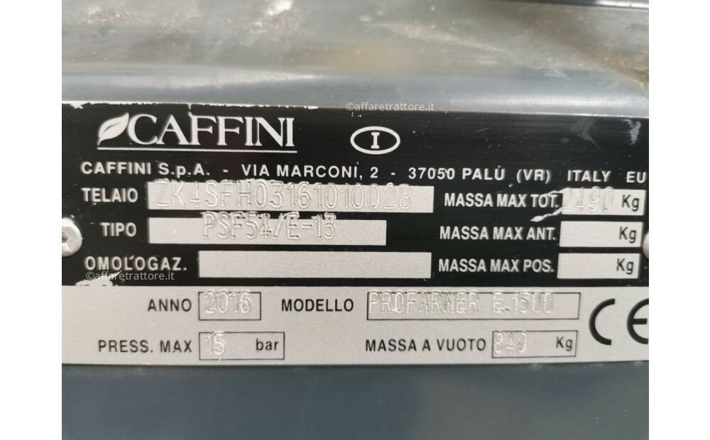 Caffini PROFARMER E.1500 A MANICA D'ARIA Usato - 10