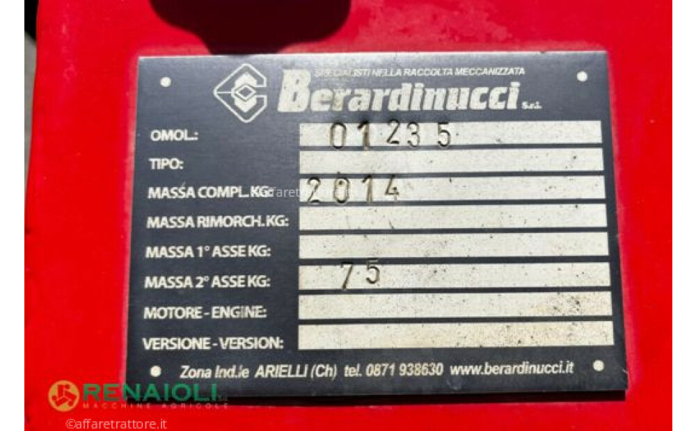 BERARDINUCCI SELBSTFAHRENDER SHAKER PUMA BERARDINUCCI (TE9654) 2014 Gebraucht - 9