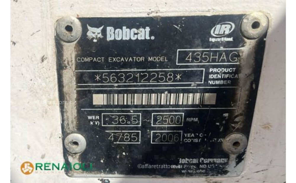 Bobcat MINIESCAVATORE 435 BOBCAT (AEI10852) Gebraucht - 6