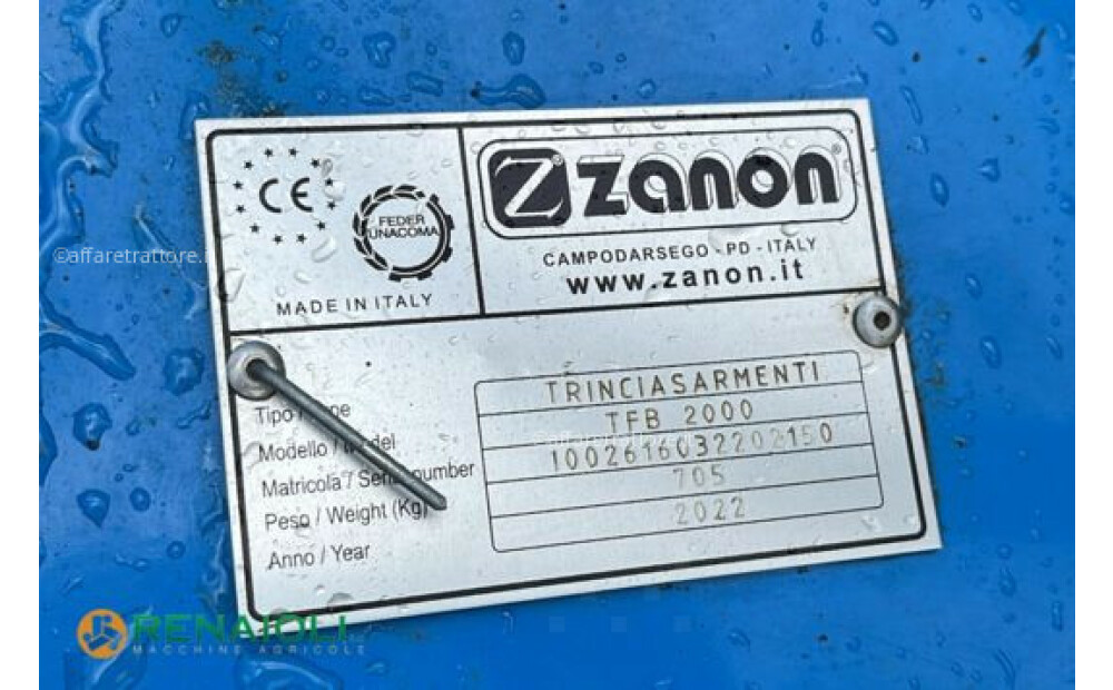 Zanon Häcksler TFB 2000 + ZWISCHENREIHENKOPF IT-PRO ZANON (OS8698) Gebraucht - 6