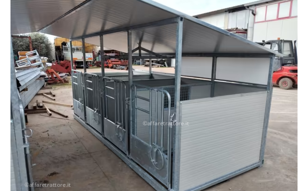 Kälberentwöhnungsstall mit den Maßen 1500 x 4000 mm, 4 Plätze, unsere Produktion - 1