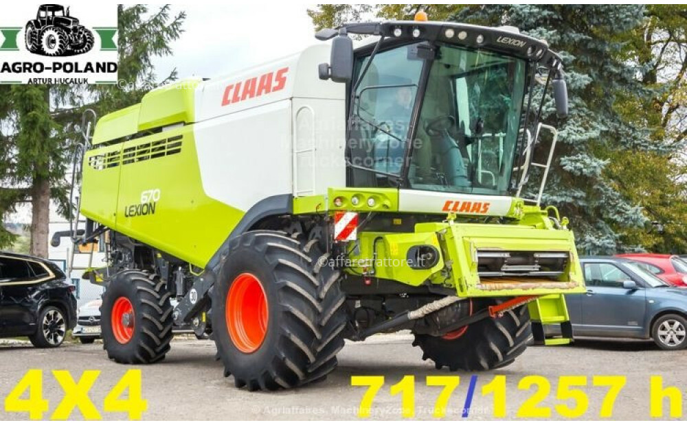 Claas LEXION 670 - ANNO 2019 - 4X4 - 1255 h - 3D + VARIO 770 - LASER PILOT Gebraucht - 4