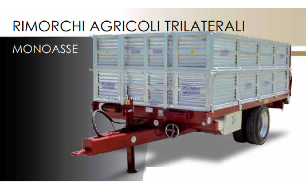 TF di Fattori RIMORCHI AGRICOLI TRILATERALI MONOASSE Nuovo - 1