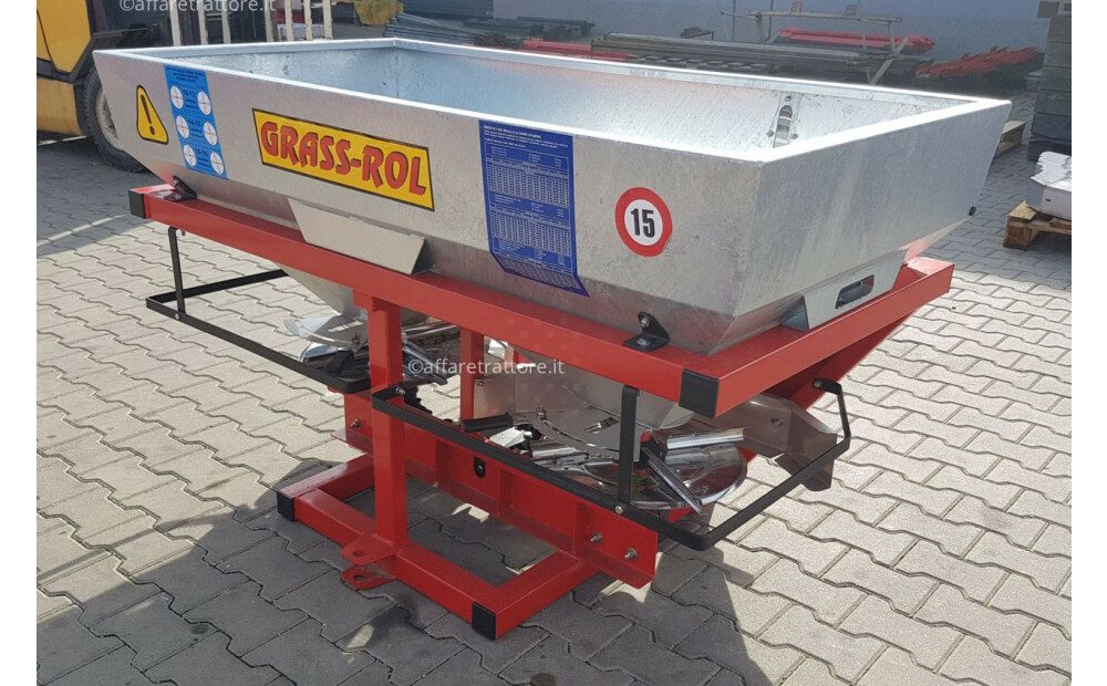 Grass-Rol Düngerstreuer / Fertilizer spreader / Epandeur d&#039;engrais / Spandiconcime / Разбрасыватель минеральных удобрений / Rozsiewacz nawozu 1000 l Nowy - 8