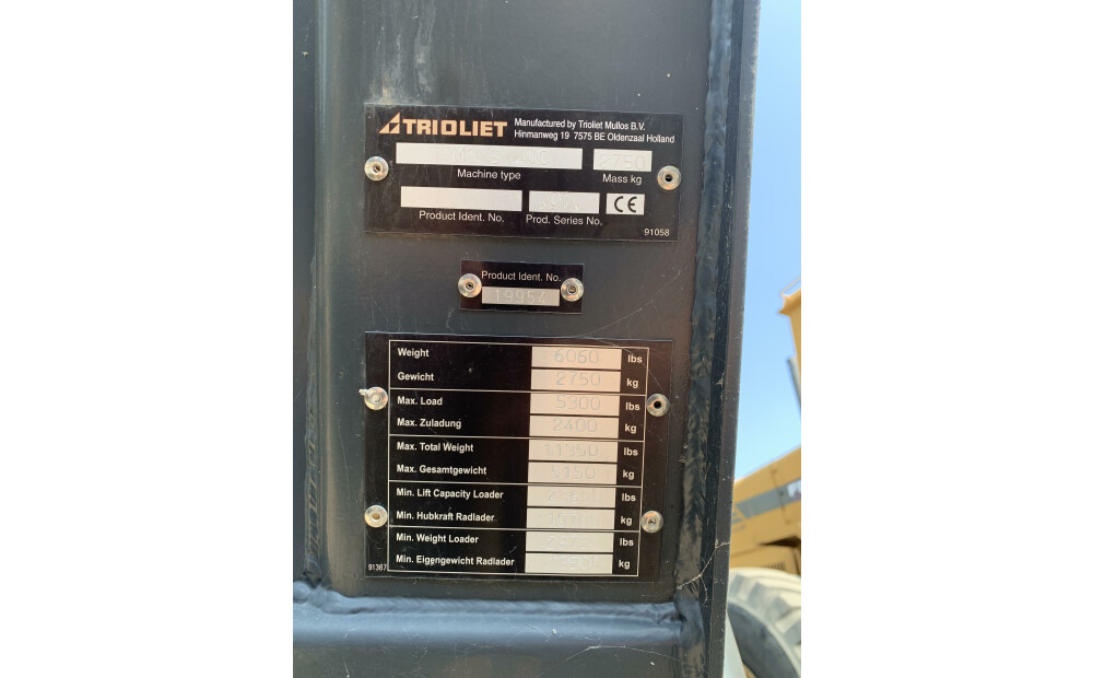 TRIOLET Pala Desilatrice Mod. TRMS S 400 Nuovo - 2