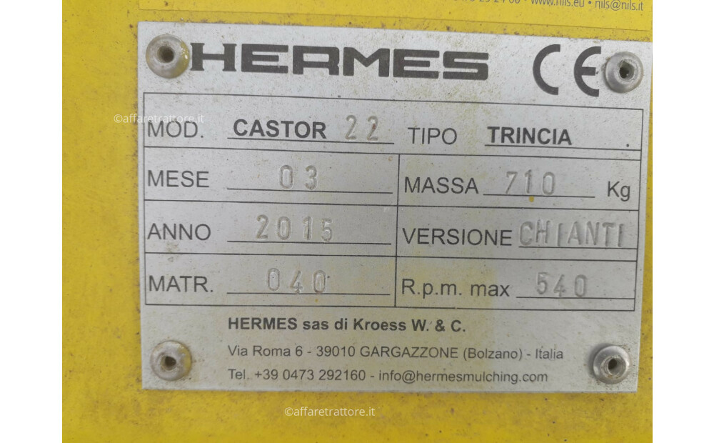 Hermes Castor Chianti Mulcher 2,20 m - 4