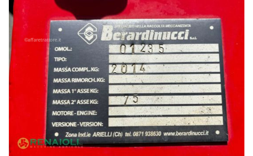 BERARDINUCCI SELBSTFAHRENDER SHAKER PUMA BERARDINUCCI (TE9654) 2014 Gebraucht - 9