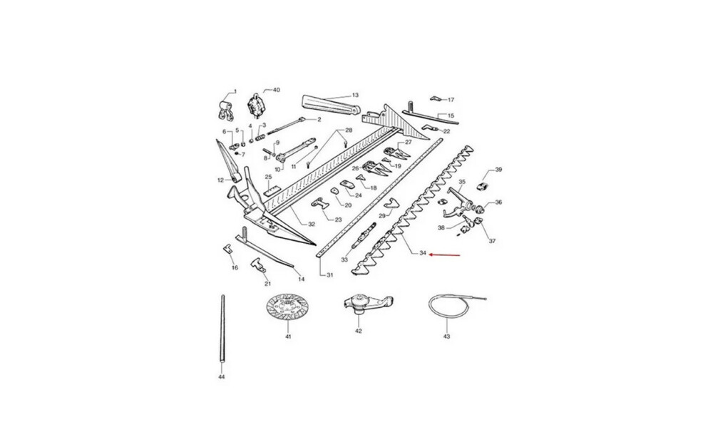 BCS 622 Motormähermesser 21 Abschnitte 160 cm - 2