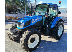 New Holland T4.105 Dual Command mit synchronisierter Zapfwelle und SuperSteer-Vorderachse.